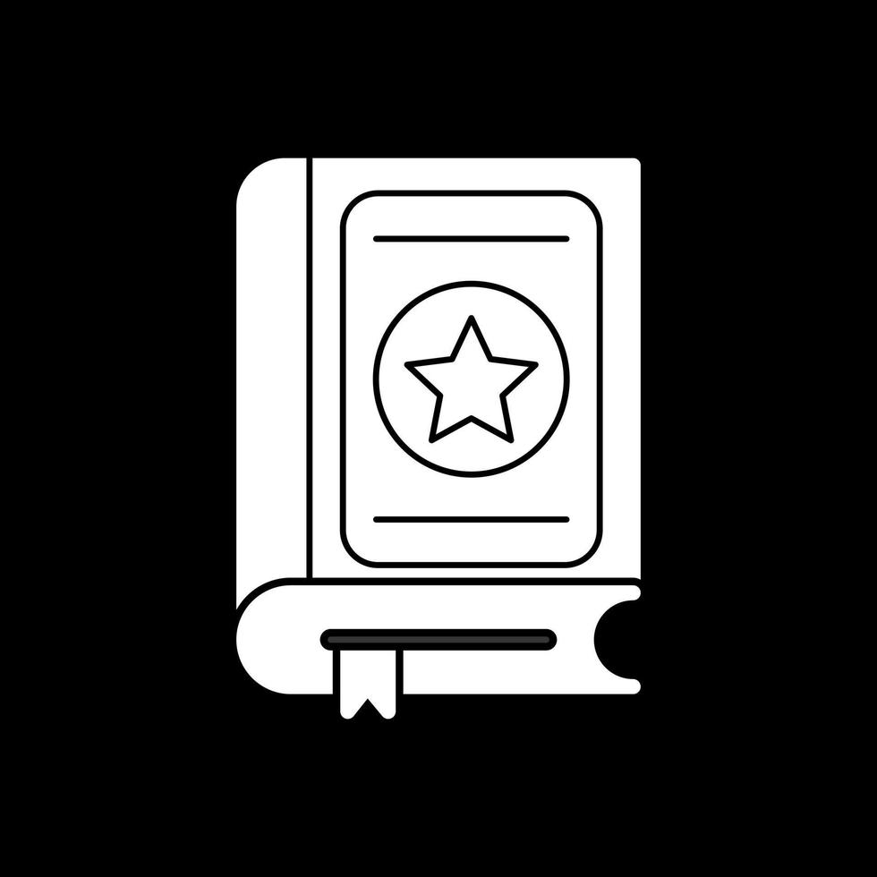 Zauberbuch-Vektor-Icon-Design vektor