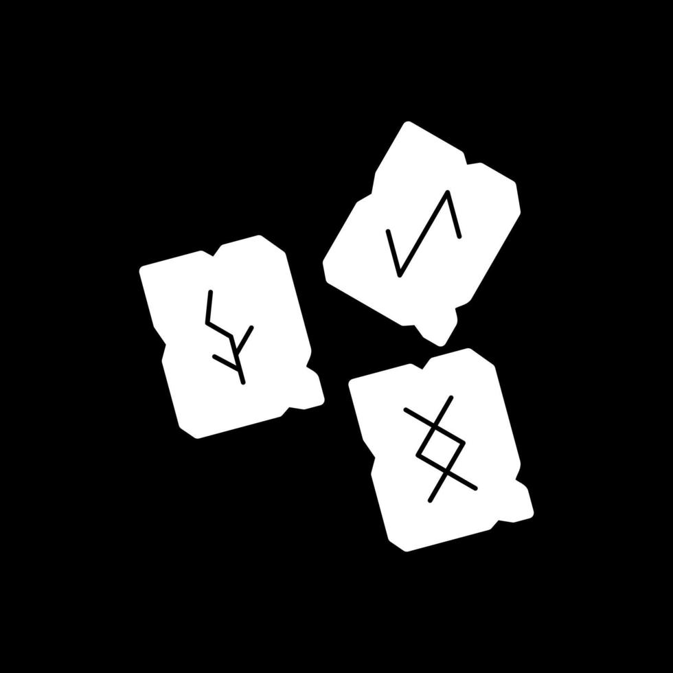 Runen-Vektor-Icon-Design vektor