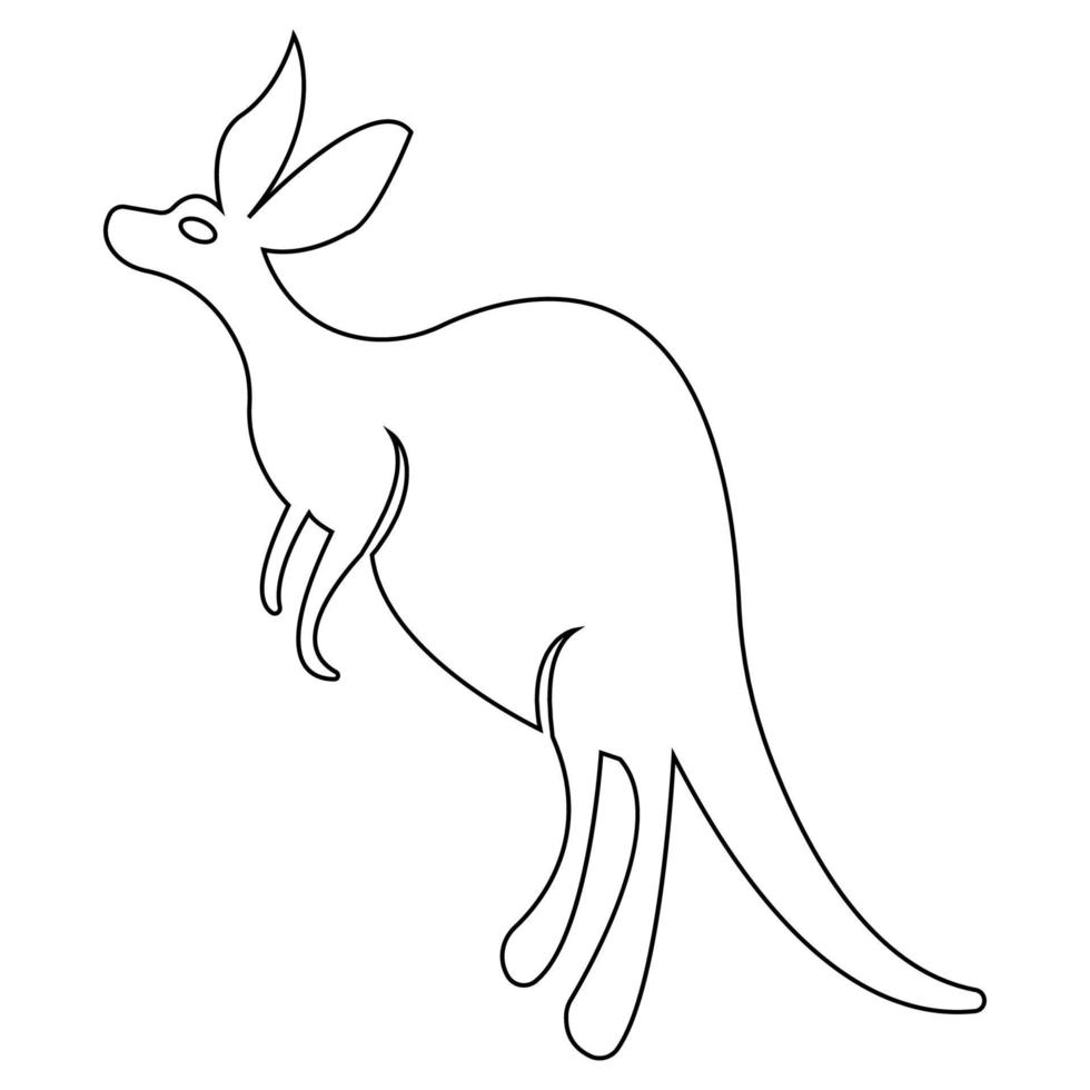 Känguru Symbol Illustration Vektor