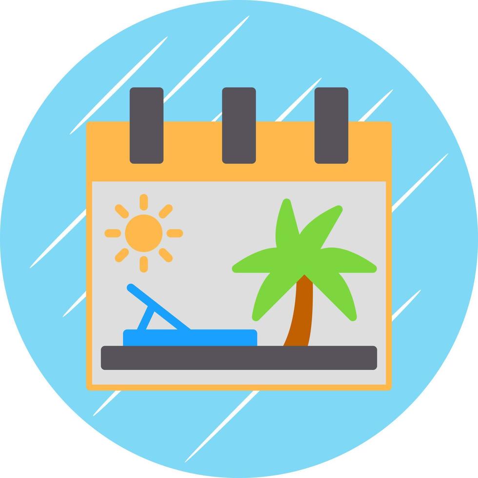 Urlaub-Vektor-Icon-Design vektor