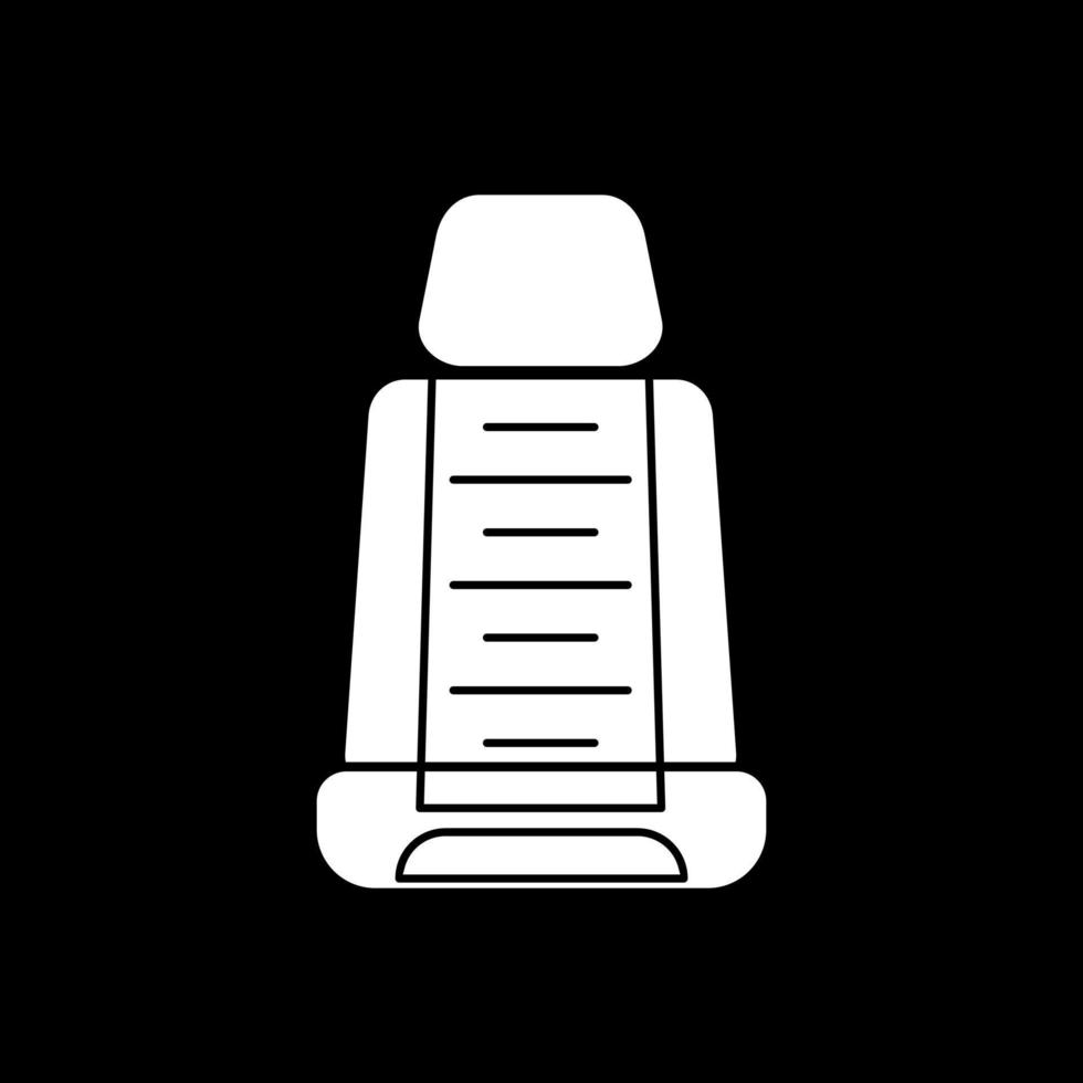 Rennwagensitz-Vektor-Icon-Design vektor