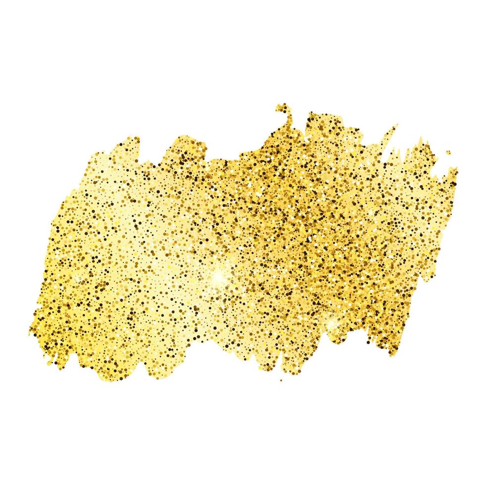 gyllene måla glittrande bakgrund på en vit bakgrund. bakgrund med guld pärlar och glitter effekt. tömma Plats för din text. vektor illustration