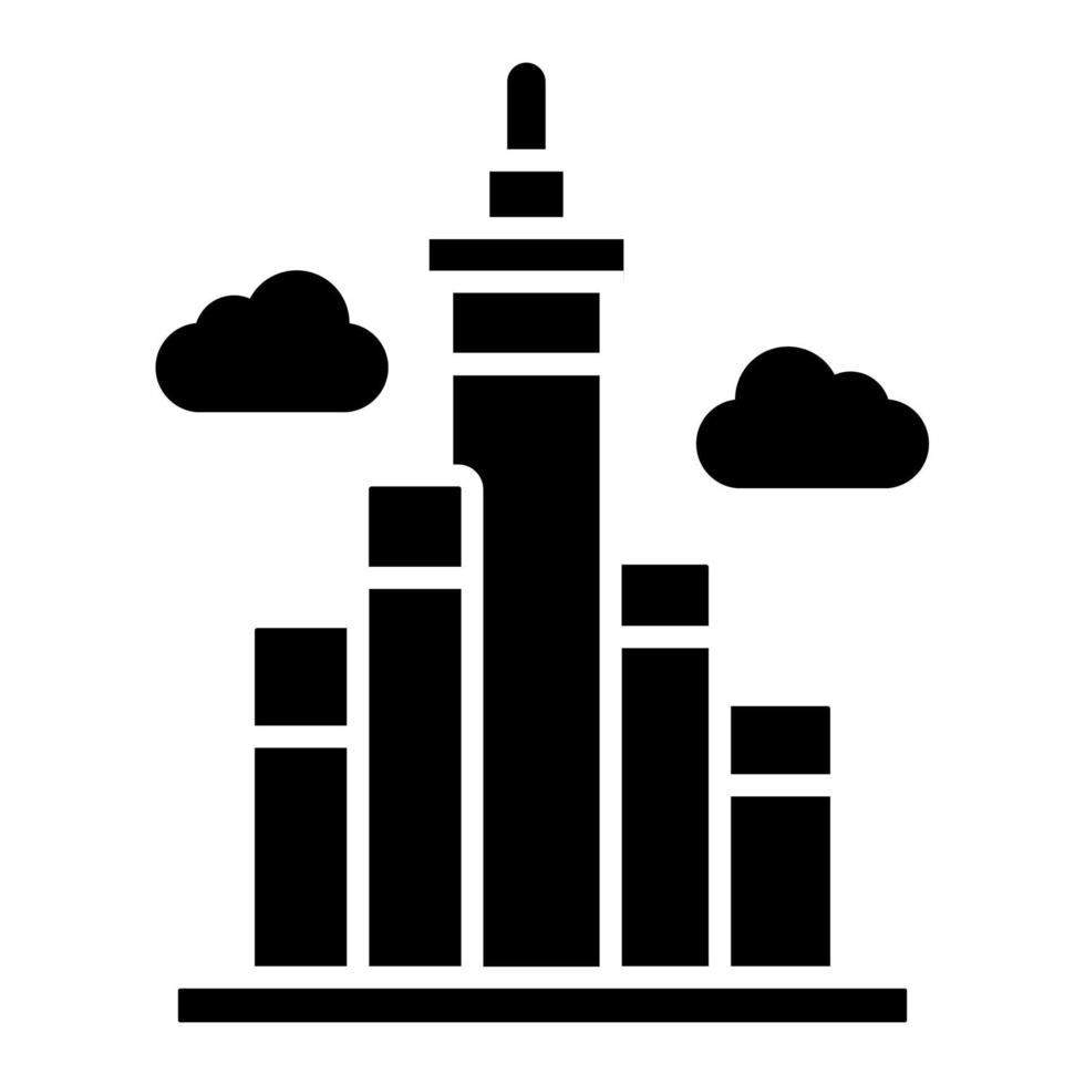 burj Khalifa Symbol Stil vektor