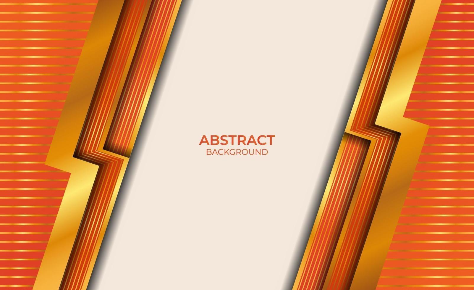 abstrakt bakgrundsstil guld och orange vektor