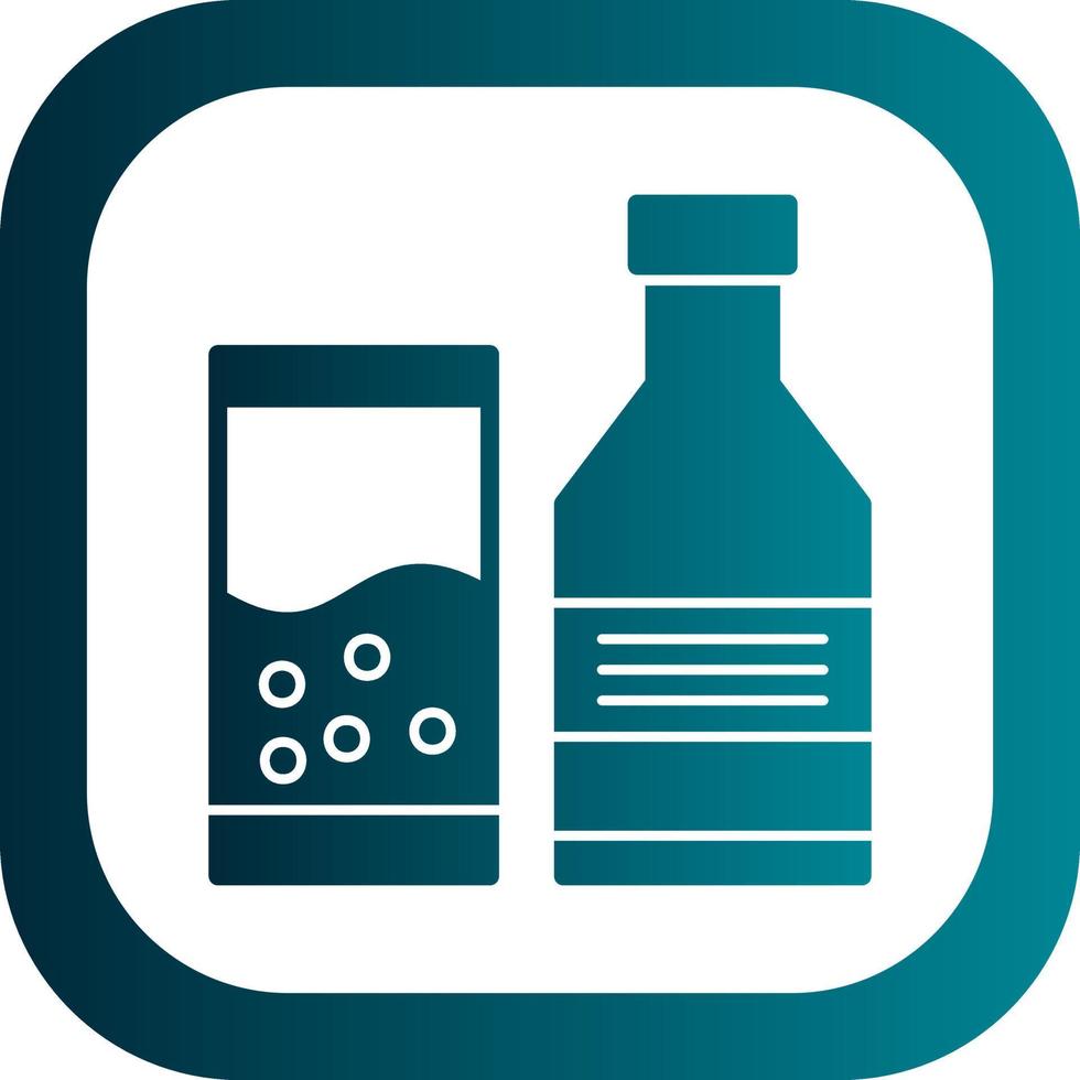 Vektor-Icon-Design für alkoholische Getränke vektor