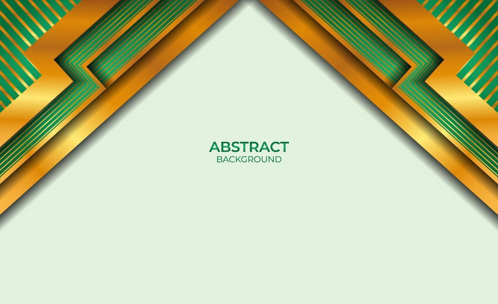 Hintergrund Gold und Grün Stil abstrakt vektor