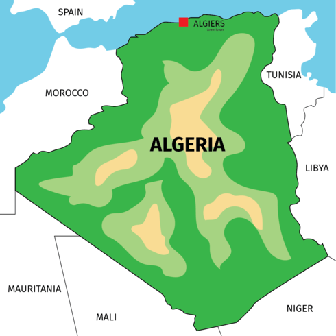 Algerien vektor