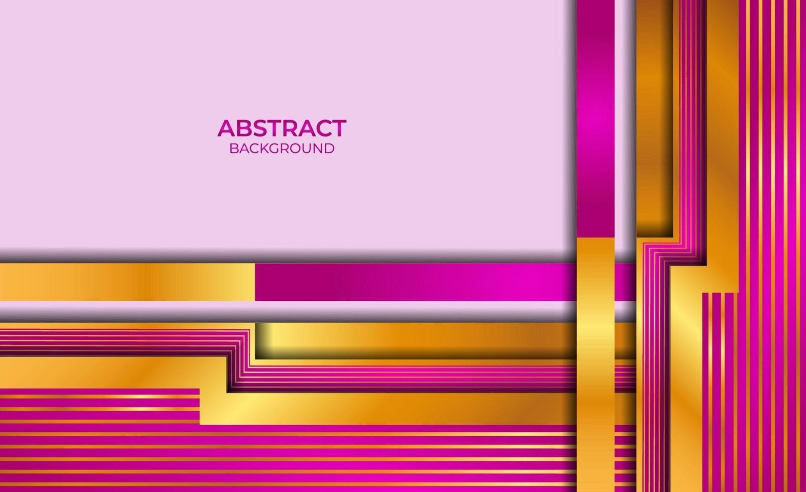 abstraktes Design Gold und lila Stil vektor