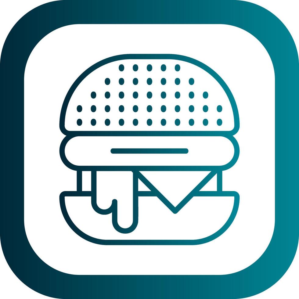 Burger-Vektor-Icon-Design vektor