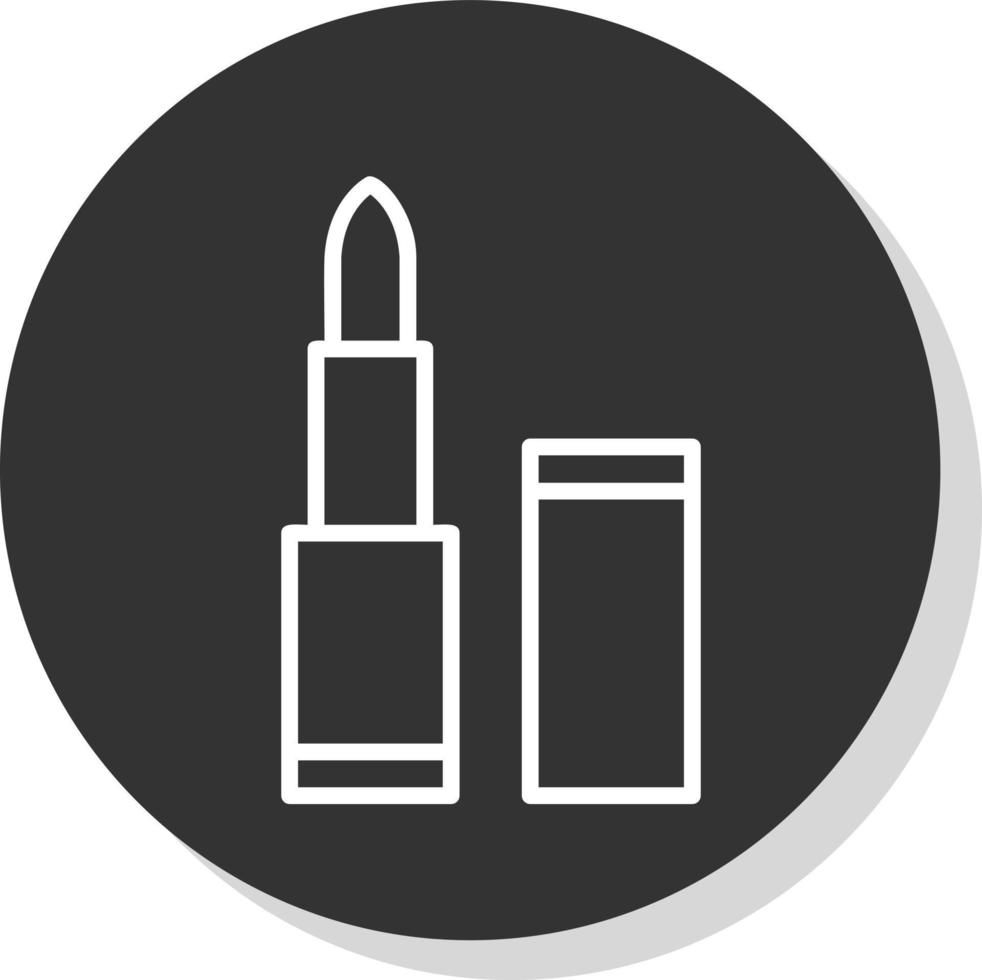 Lippenstift-Vektor-Icon-Design vektor