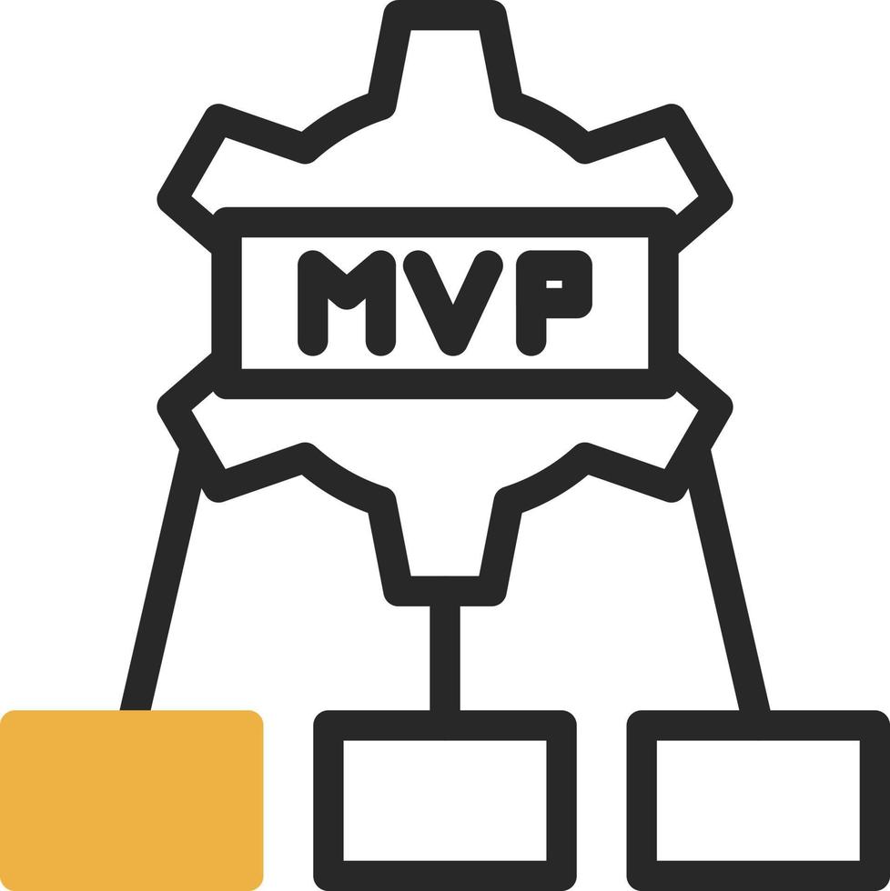 mvp-Vektor-Icon-Design vektor