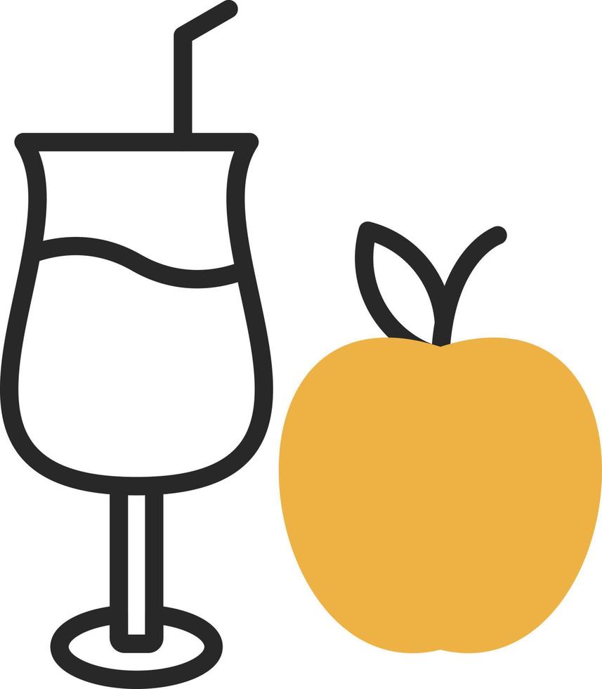 Apfelsaft-Vektor-Icon-Design vektor