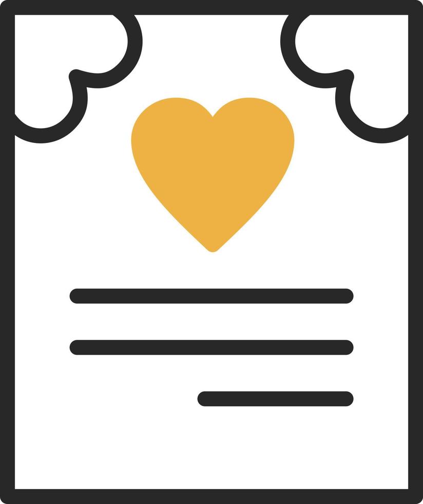 Hochzeitskarten-Vektor-Icon-Design vektor