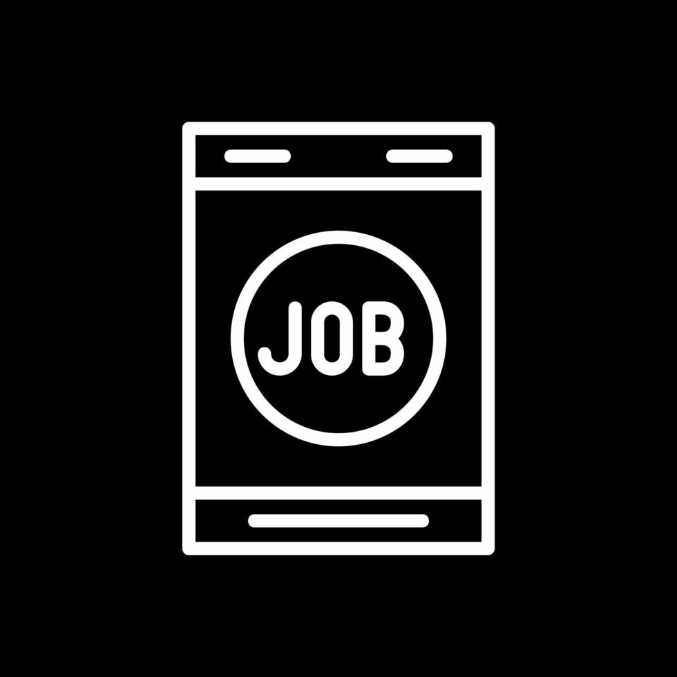 Jobsuche-Vektor-Icon-Design vektor