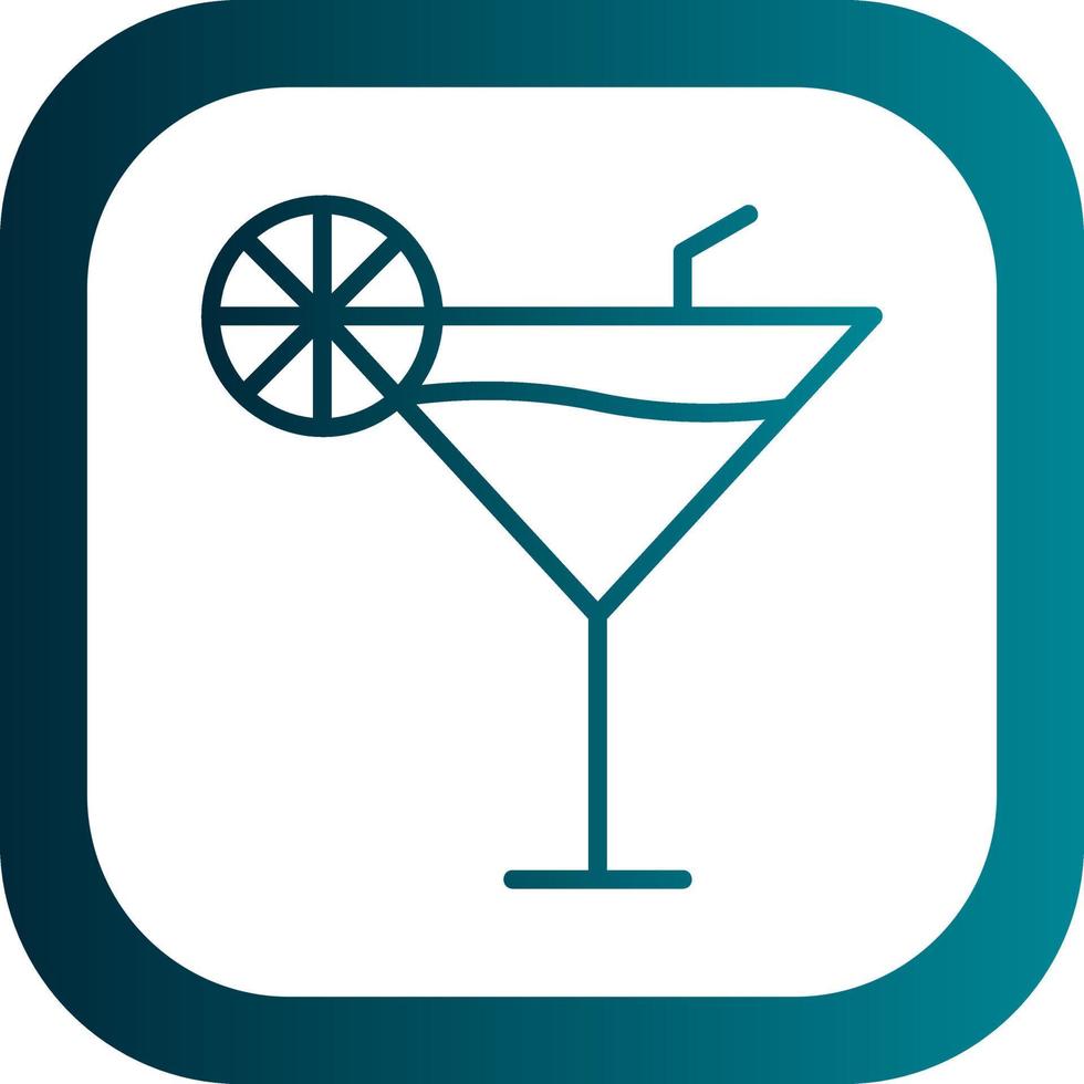 Cocktail-Vektor-Icon-Design vektor