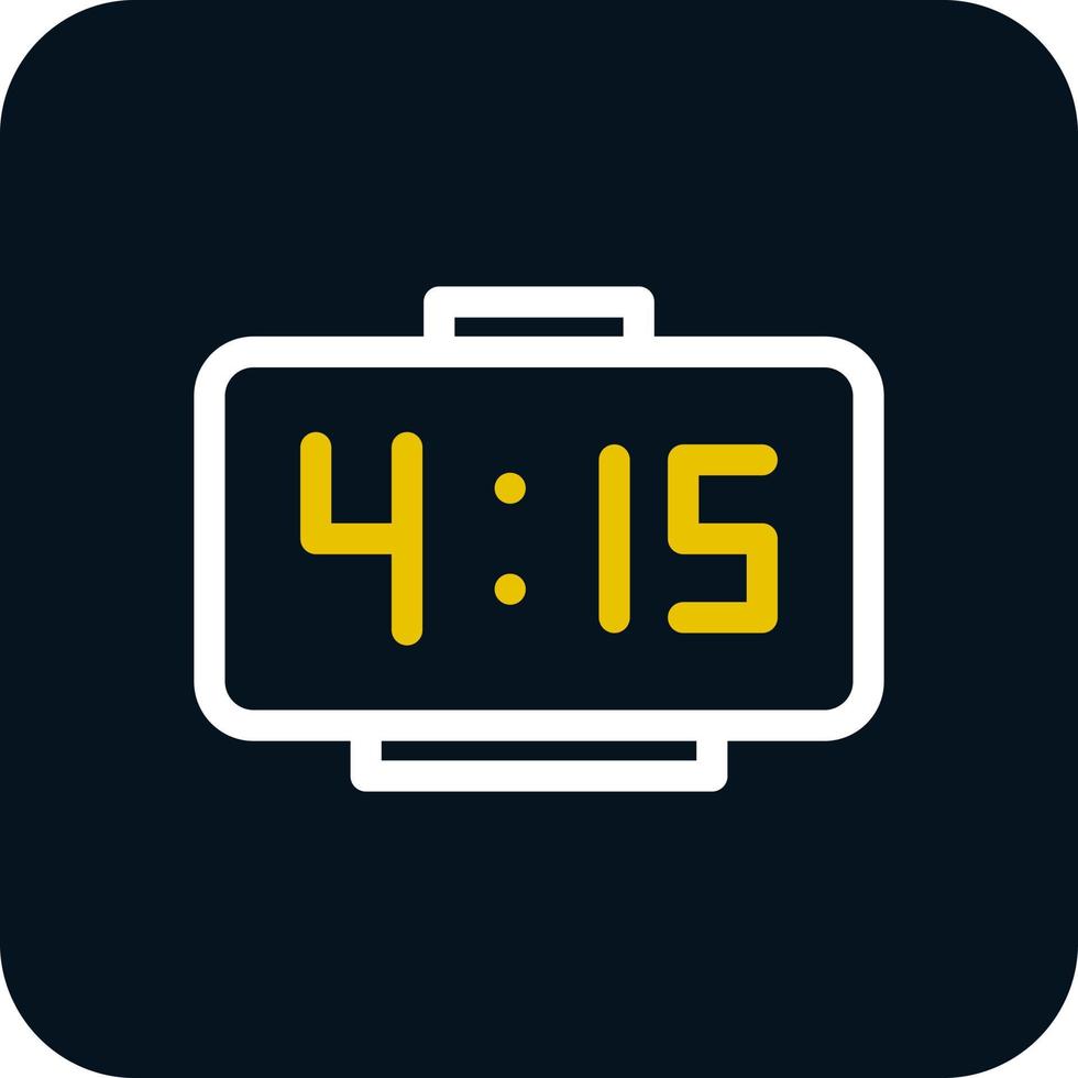 Digitaluhr-Vektor-Icon-Design vektor