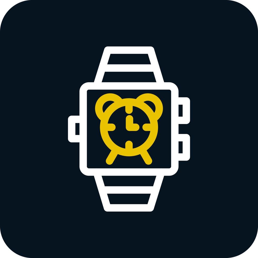 Smartwatch-Alarm-Vektor-Icon-Design vektor