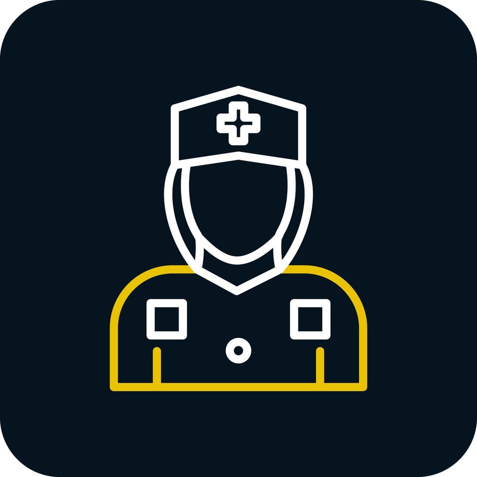 Krankenschwester-Vektor-Icon-Design vektor