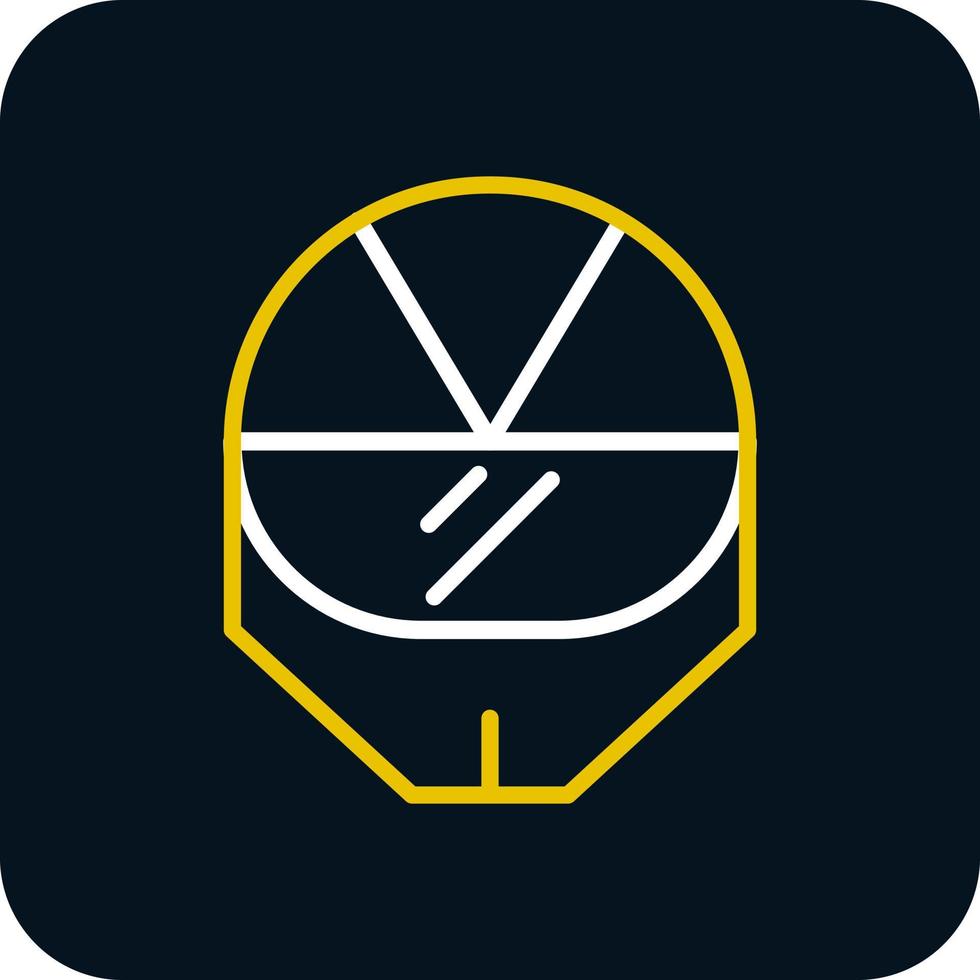 Rennhelm-Vektor-Icon-Design vektor