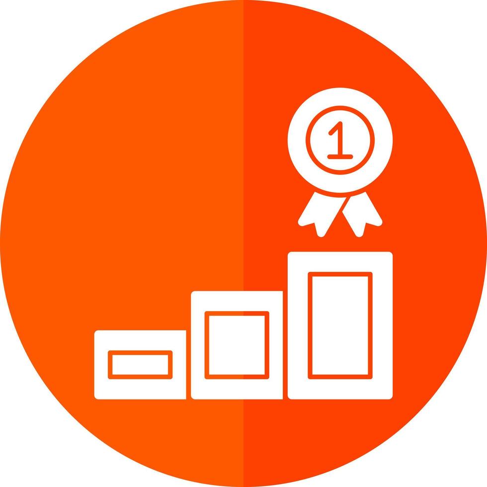 1. Platz Vektor-Icon-Design vektor