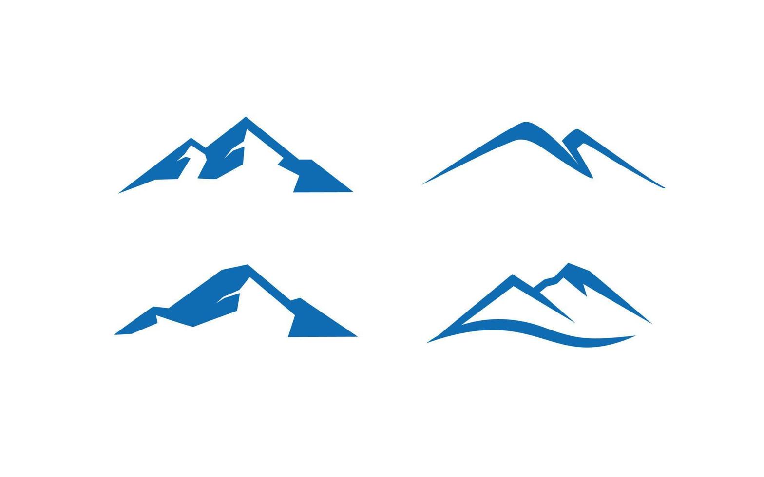Berg Design mit isoliert zum Logo Vorlage. vektor