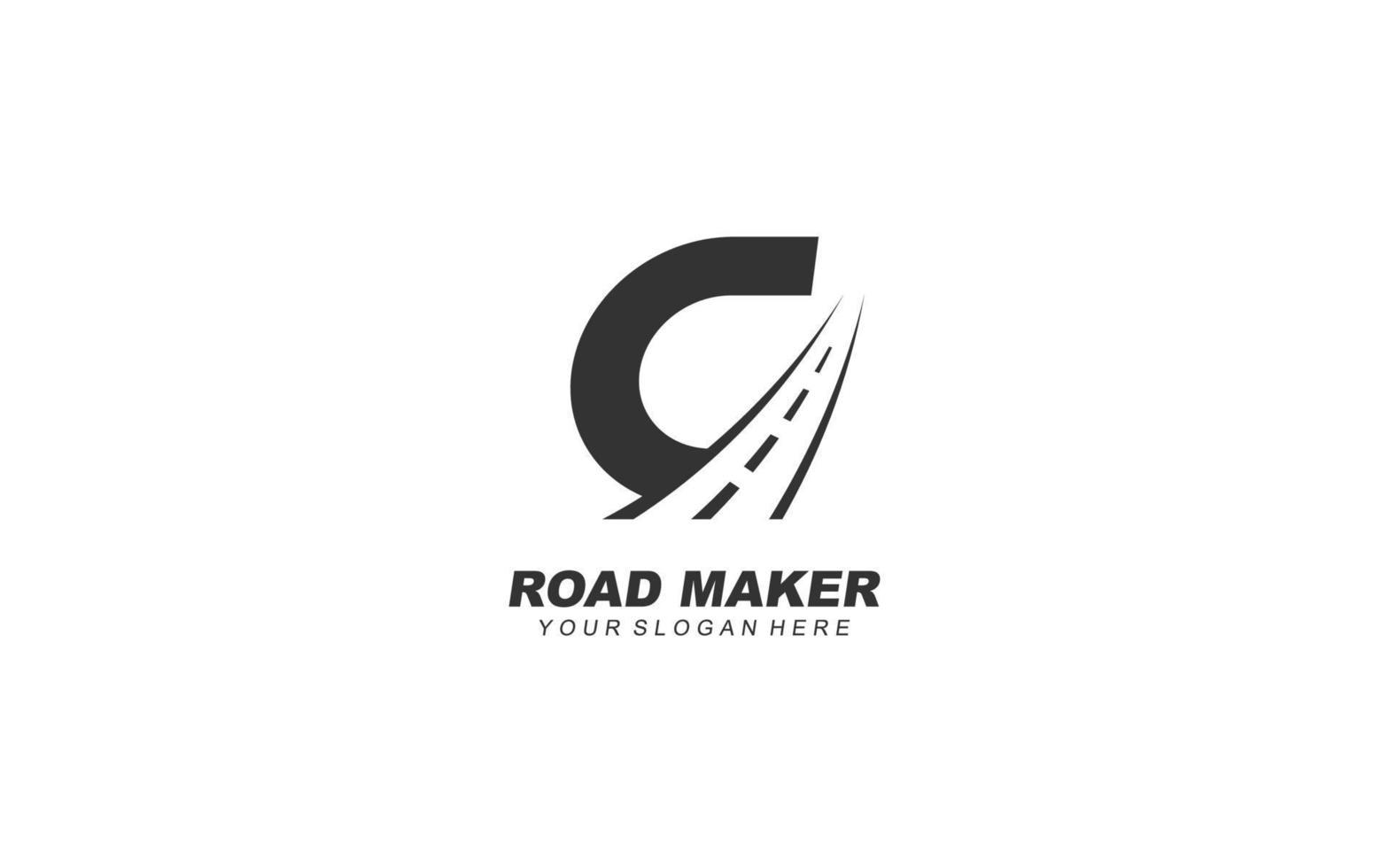 c Asphalt Logo Design Inspiration. Vektor Brief Vorlage Design zum Marke.