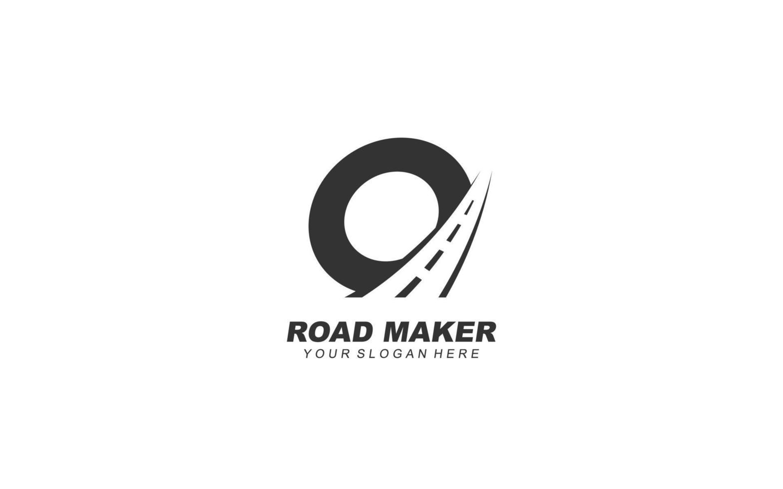 Ö Asphalt Logo Design Inspiration. Vektor Brief Vorlage Design zum Marke.