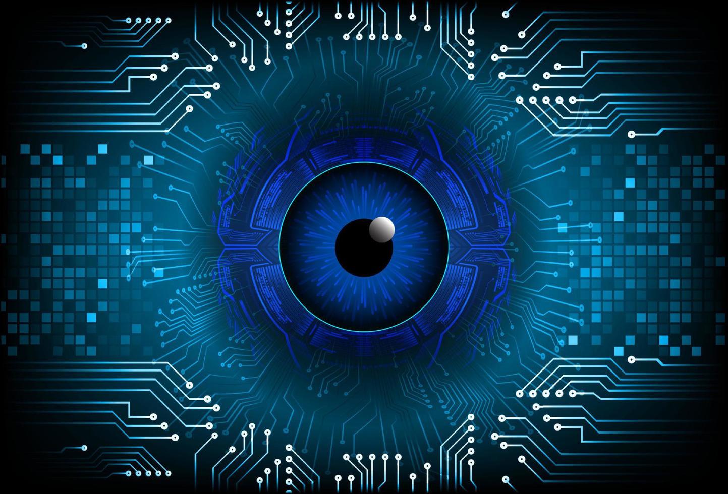 modern Internet-Sicherheit Auge auf Technologie Hintergrund vektor