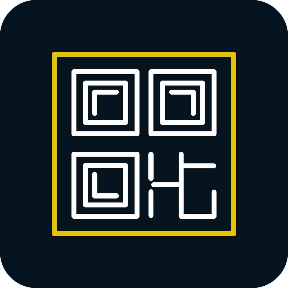 QR-Code-Vektor-Icon-Design vektor