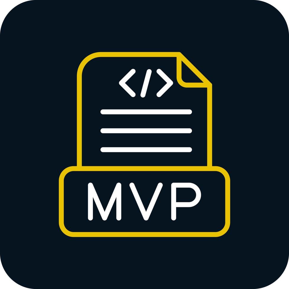 mvp-Vektor-Icon-Design vektor