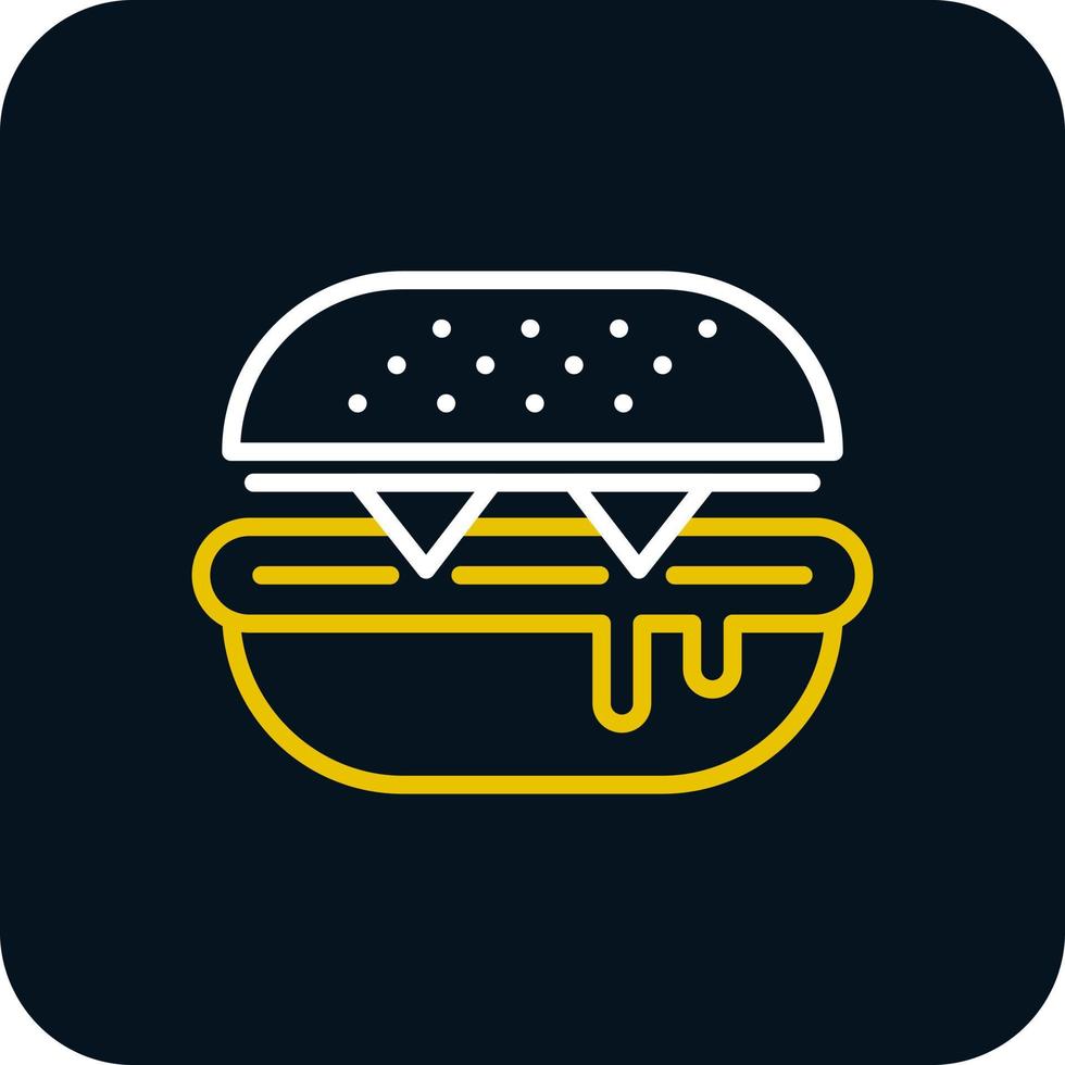 Burger-Vektor-Icon-Design vektor