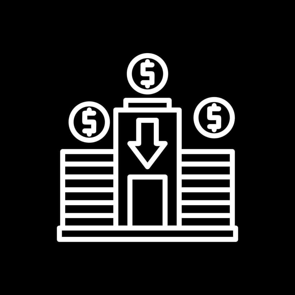 Design von Vektorsymbolen für Investitionen vektor