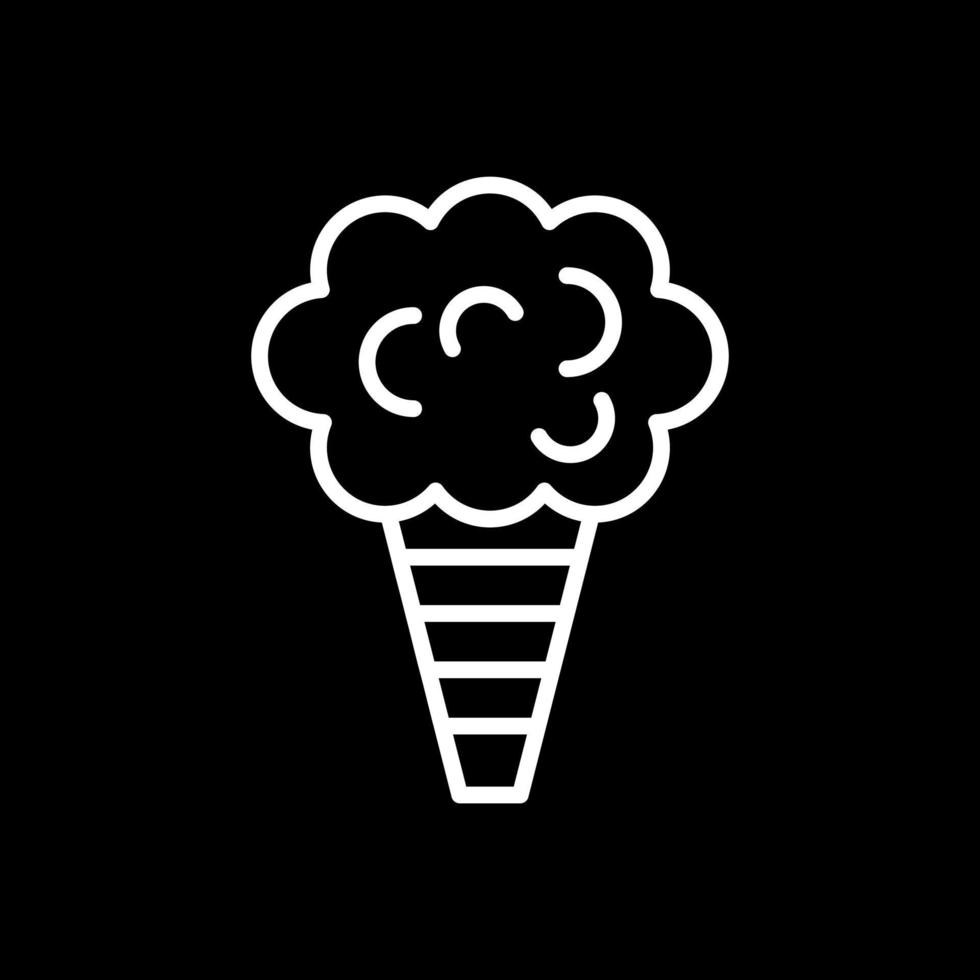 Zuckerwatte-Vektor-Icon-Design vektor