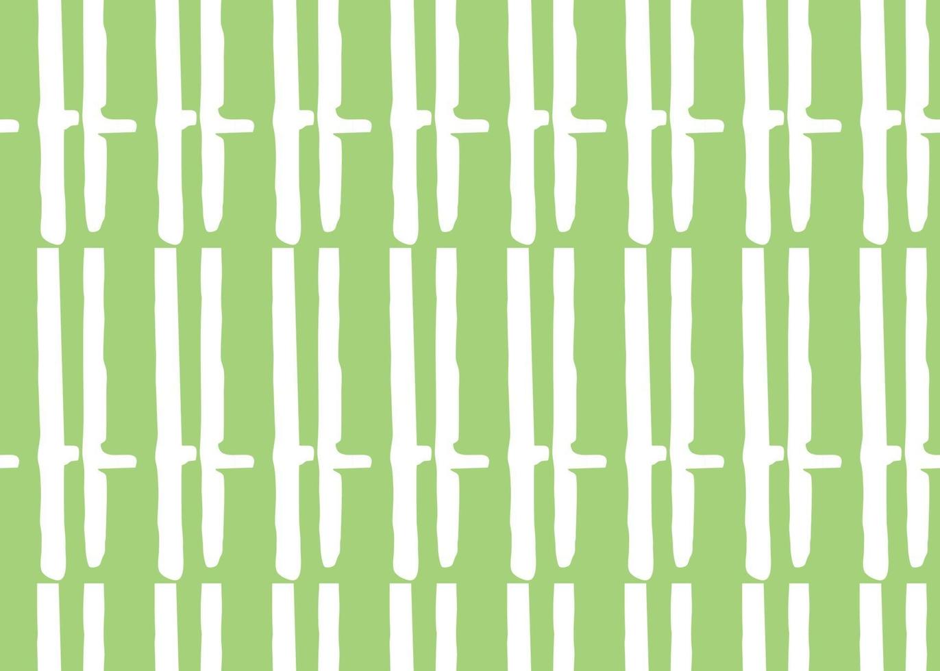 handritade, gröna, vita färglinjer sömlösa mönster vektor