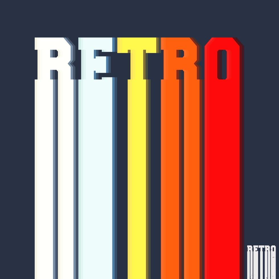 retro typografi för t-shirt tryck stämpel, tee applikation, mode slagord, märke, etikett kläder, jeans eller andra tryckprodukter. vektor illustration