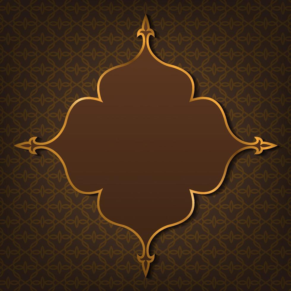 eleganter Ramadan Kareem Hintergrund. goldenes eid mubarak Vektorbild vektor