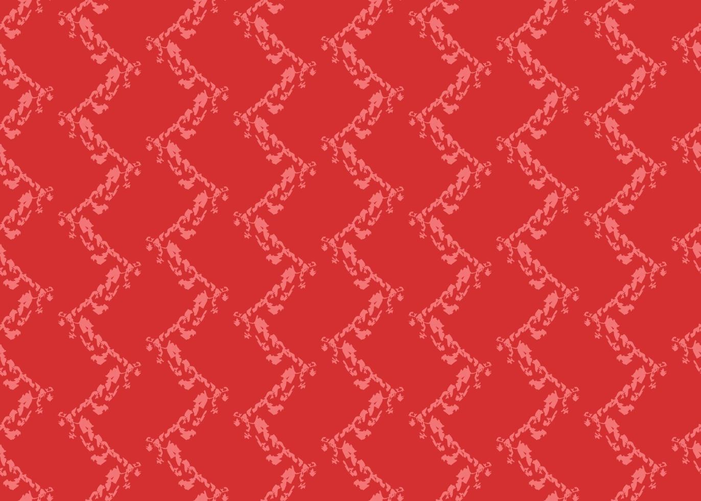 handgezeichnetes nahtloses Muster der roten Zickzackfarbe vektor