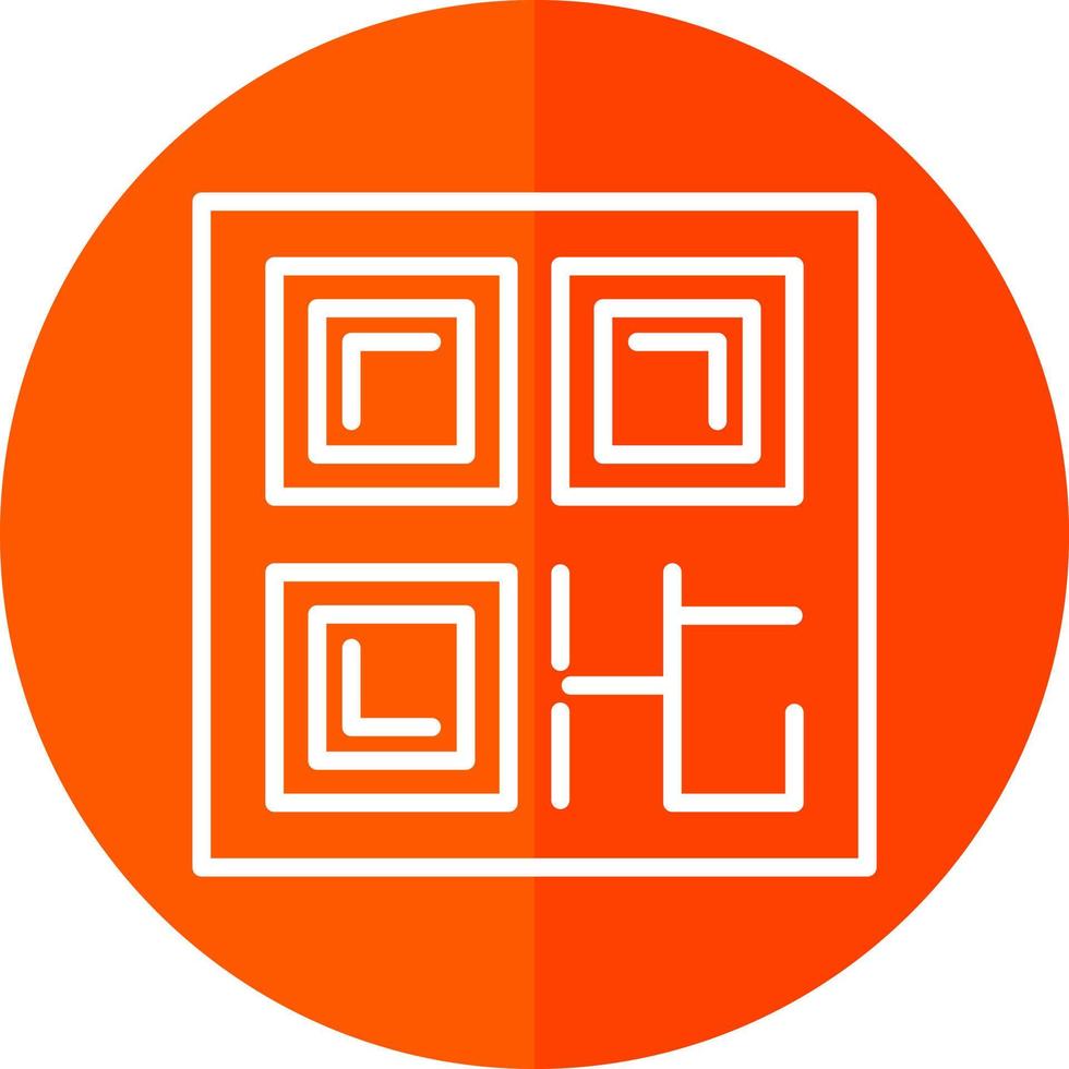 QR-Code-Vektor-Icon-Design vektor