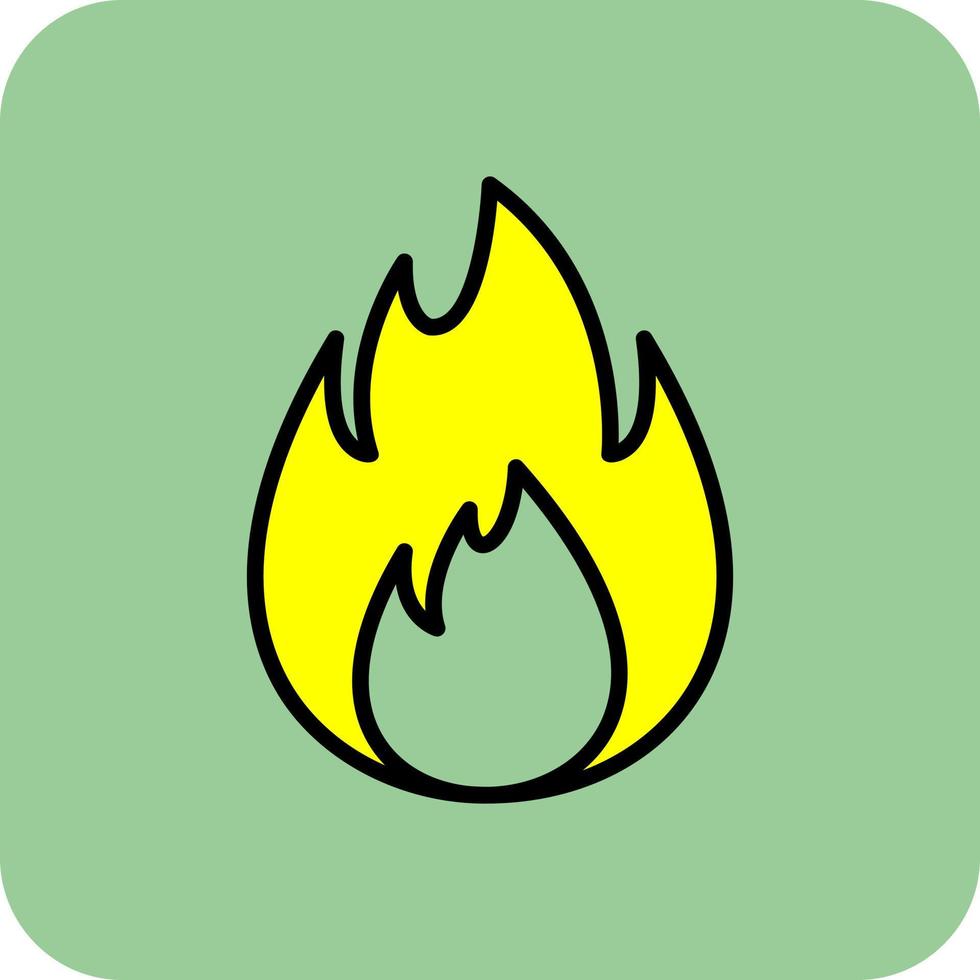 Feuer-Vektor-Icon-Design vektor
