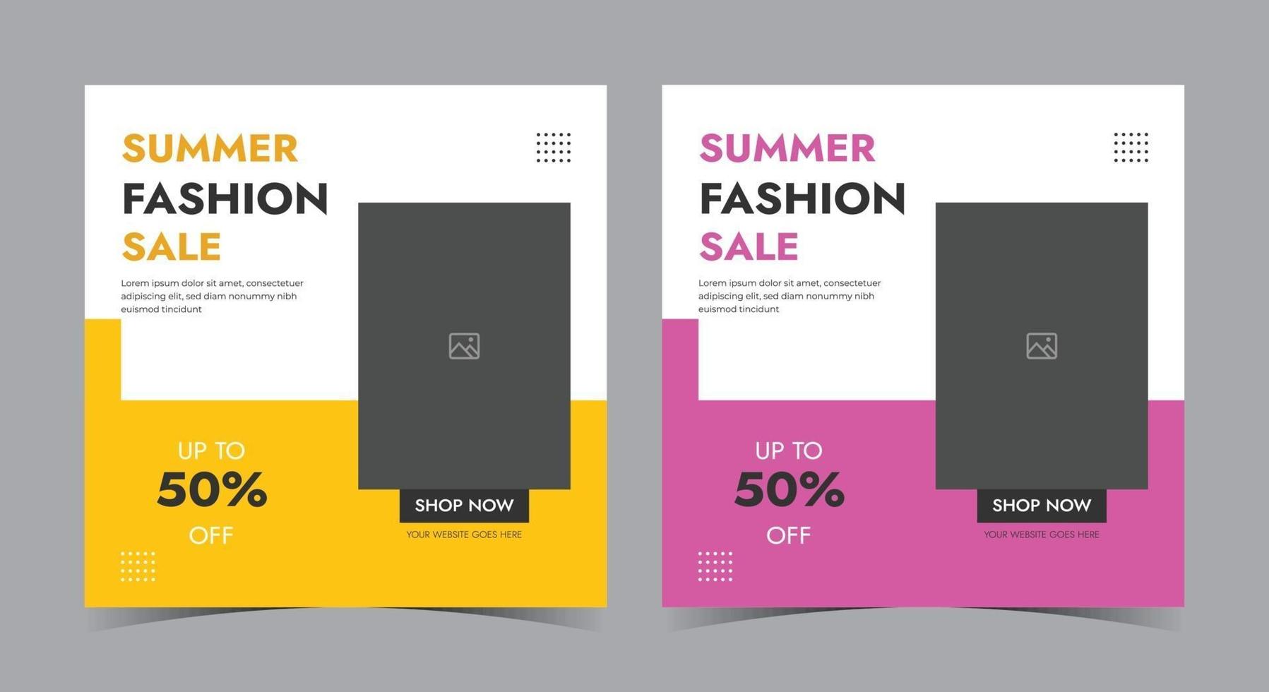 Summer Fashion Sale Poster, Super Sale Social Media Post und Flyer vektor