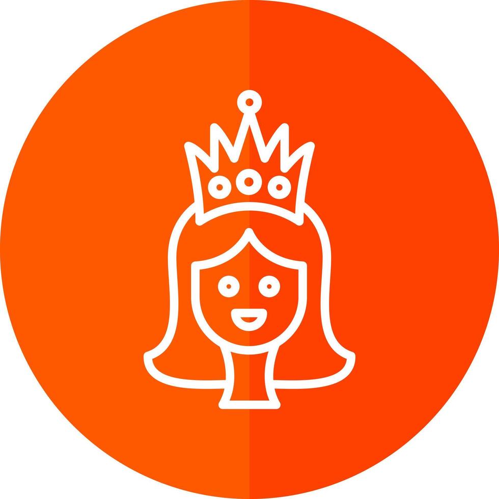 prinsessa vektor ikon design