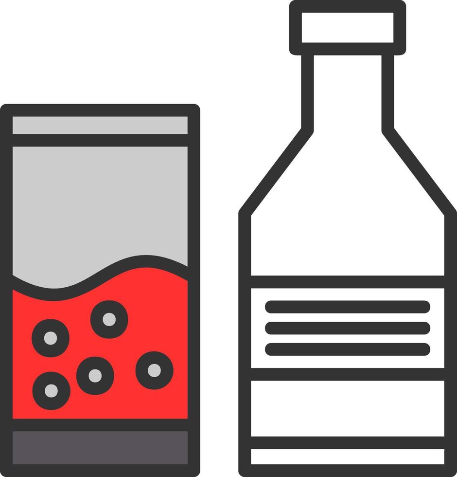 Vektor-Icon-Design für alkoholische Getränke vektor