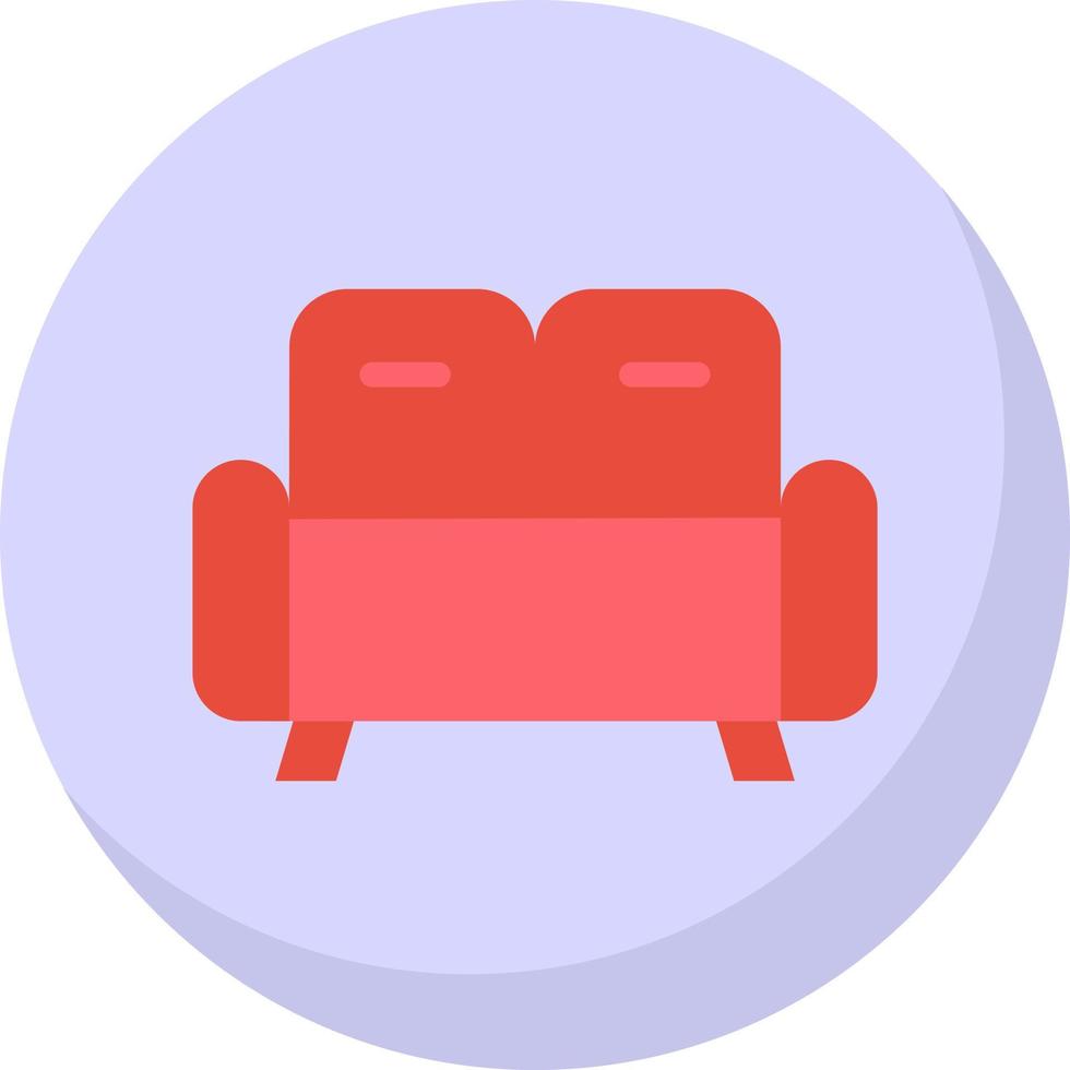 Couch-Vektor-Icon-Design vektor