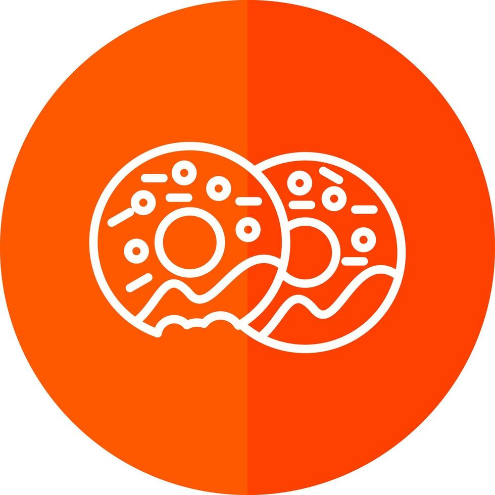 Donuts-Vektor-Icon-Design vektor