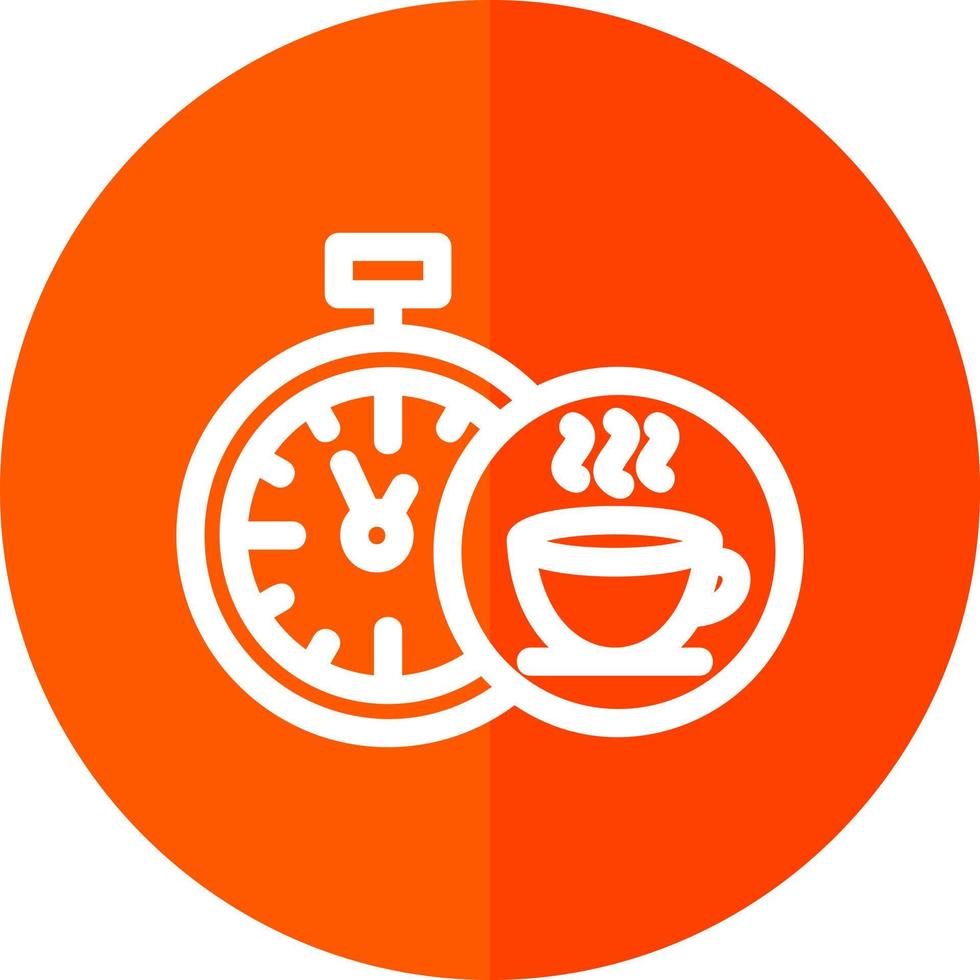 Teezeit-Vektor-Icon-Design vektor