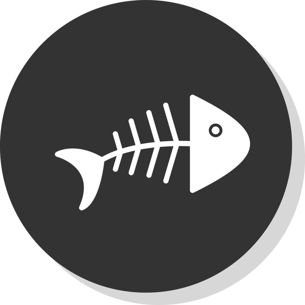 Fischgräten-Vektor-Icon-Design vektor