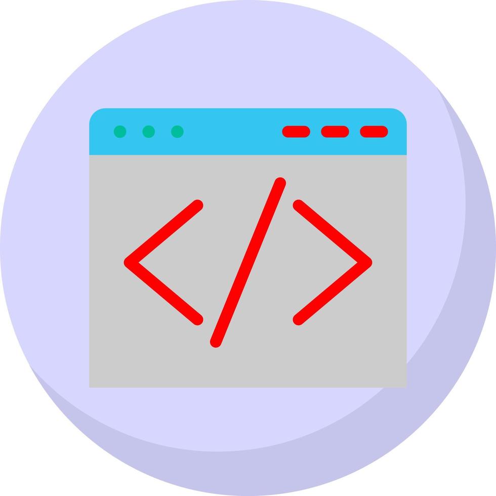 Code-Vektor-Icon-Design vektor