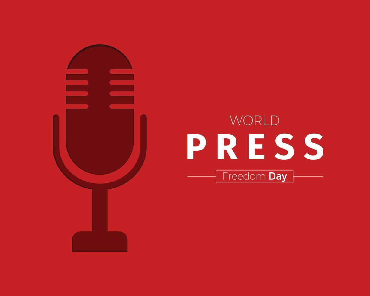 Welt Pressefreiheit Tag Vektor
