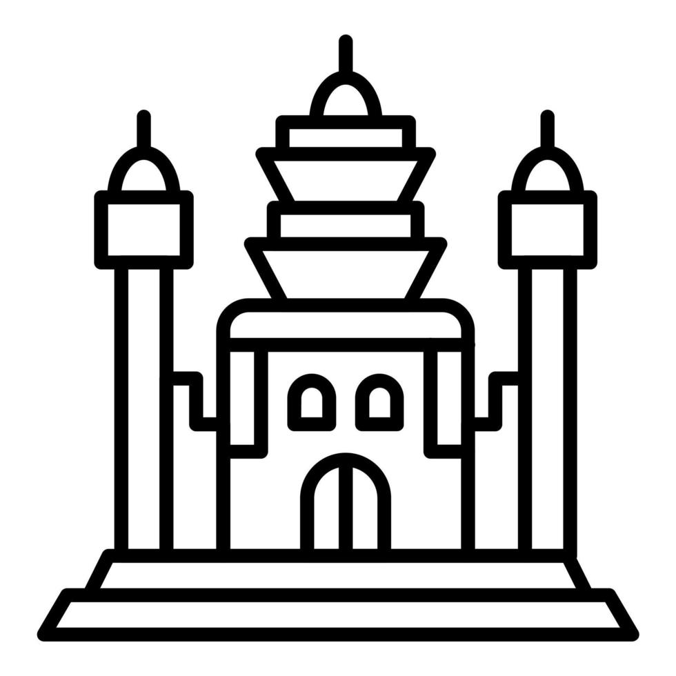 Angkor wat Symbol Stil vektor