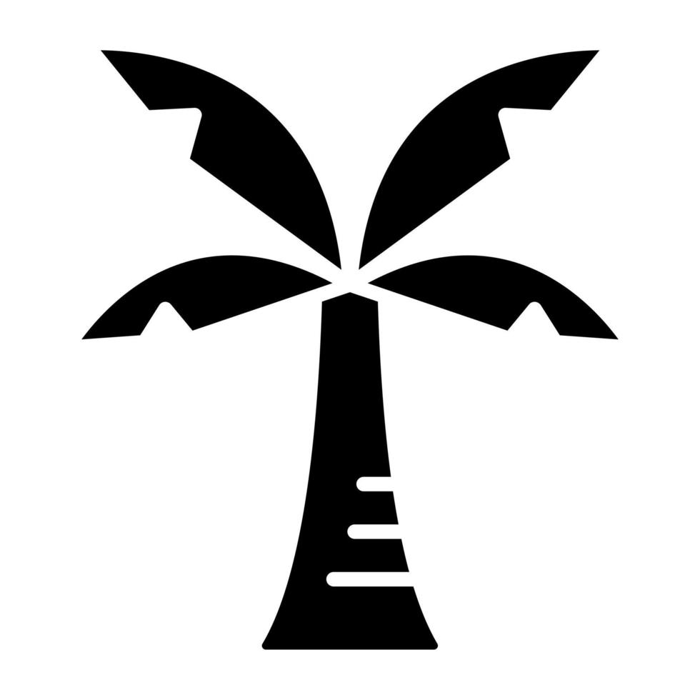 Dubai Baum Symbol Stil vektor